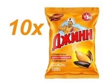 Sonnenblumenkerne Jinn 10x350g Premium XXL geröstet ungesalzen ungeschält Джинн