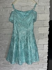 Cocktailkleid Gr. 38 hellgrün Mint Hochzeit Abiball 90er Jahre