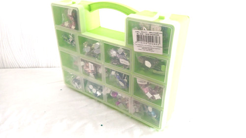 Bastelkoffer mit pailletten - mit,