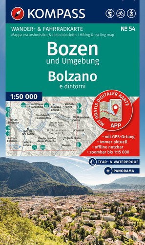 Kompass wanderkarte 54 - /,