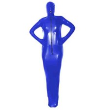 Latex Bondage Kostüm Ganzkörperabdeckung Catsuit Frontreißverschluss Bodysuit