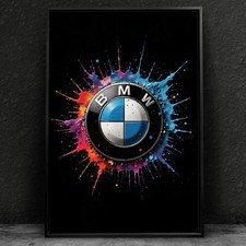 ✅ Wandbild, BMW Auto Logo