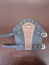 Mytholon Armschienen Leder Schwarz/Braun Larp Mittelalter Reenactment #15422