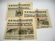 3 x Zeitung Neues Deutschland 1979 DDR Erich Honecker Sambia Mosambik