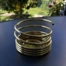 Schöner Spiralkerzenhalter aus Messing von Partylite