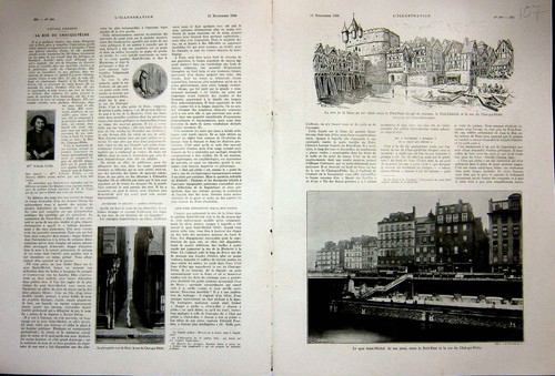 Original old vintage print - vintage,