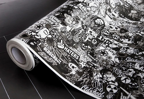 Stickerbomb folie old - folie,