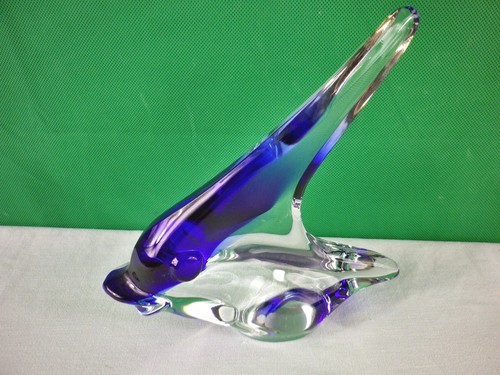 Glasfigur fisch farbe blau - fisch,