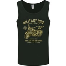 Militär Motorrad Armee Motorrad Biker Herren Tanktop