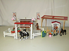 Schleich Horse Club 42338 Reitturnier + gr Überdachung + Pferde Mega Set