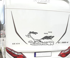 Roadrunner meep meep Aufkleber 90x42cm CW22 Road Runner Auto  Wohnwagen PKW Bus