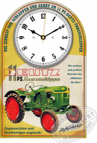 Oldtimer wanduhr motiv - wanduhr,