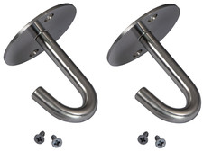 2x Garderobenhaken Edelstahl