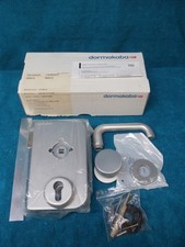 DORMA-Glas Panik-Schloss, Rosettendrücker, komplett, DIN rechts, Silber, Neu,OVP