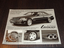 Lorinser Mercedes S-Klasse Coupe C140 Reklame