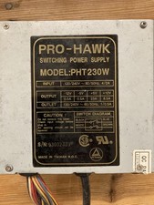 Pro-Hawk 230W AT vintage PSU Netzteil 286 386 486