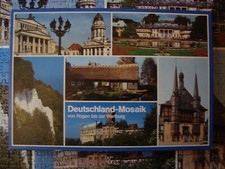 PUZZLE (500 T) DEUTSCHLAND-MOSAIK (Ravensburger) Rügen bis Wartburg Pillnitz ...