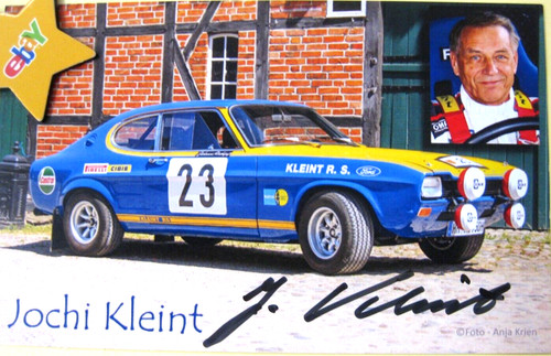 Neue rallye autogrammkarte - neue,