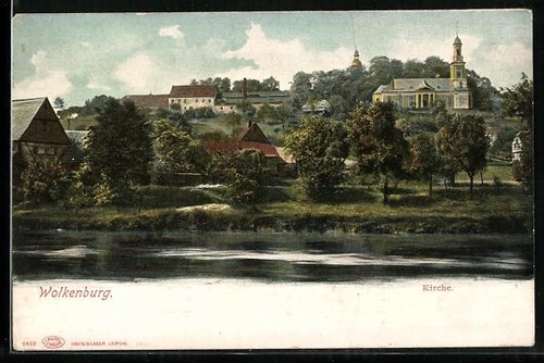 Ansichtskarte wolkenburg - ansichtskarte,