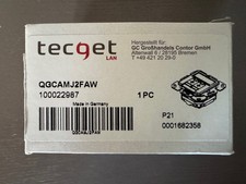 Netzwerkdose Telegärtner Unterputz Einsatz mit Zentralplatte CAT 6a 2 Port 8/8