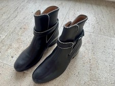 Navyboot Stiefel Stiefeletten Gr. 37 Leder Schwarz NEU