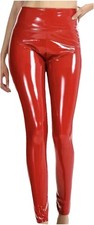 Lack Vinyl Leggings Rot Gr.XL