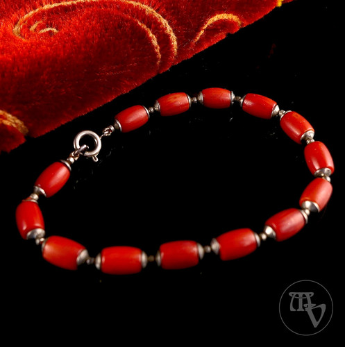 Vintage korallenarmband mit - korallenarmband,