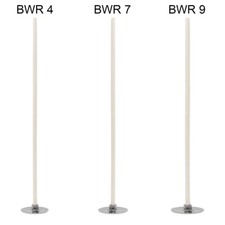 Kerzendocht 10 cm Runddocht | 10 - 500 Stück | Gewachst mit Fuß | BWR Docht