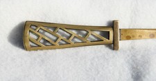 antik Brieföffner handgefertigt Messing Art Deko unrestauriert eventl. Wien