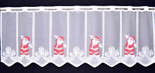 Weihnachtsgardine Weihnachtsmann Bistro Küchen Scheibengardine 3 Breiten Neu
