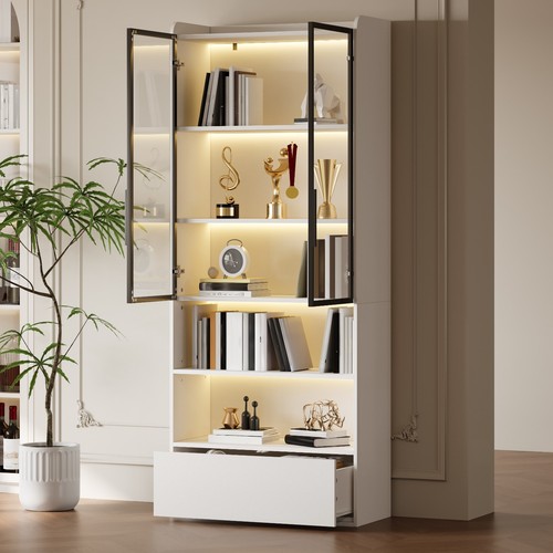 Glas vitrine schrank - glas,