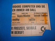 87/88 Ticket FC Bayern