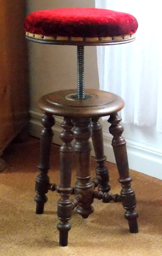 Antik klavier dreh hocker - klavier,