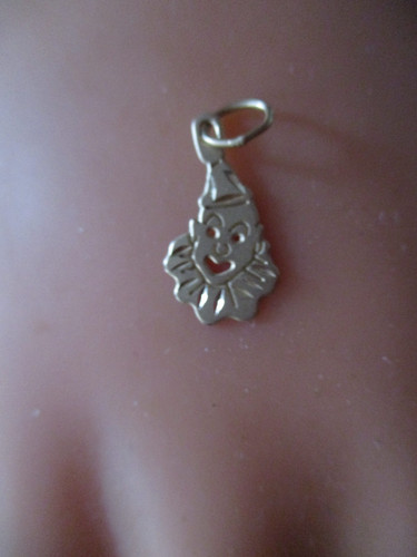 Clown anhänger gold - gold, 585/14k