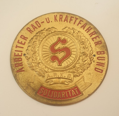 Alte plakette arbeiter rad - rad,