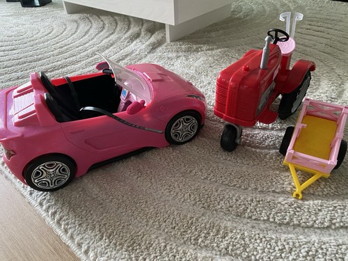 Barbie cabrio und traktor - barbie,