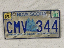 NUMMERNSCHILD KANADA NOVA