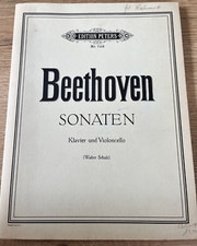 Beethoven Sonaten Klavier und Violine Edition Peters No. 748 Walter Schulz