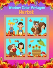 Herbst Window Color Vorlagen