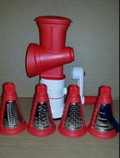 TUPPERWARE D206 PROFI-CHEF Mahlwerk 4 Einsätze Reibe Hobel NEU OVP 