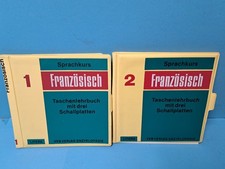 FRANZÖSISCH SPRACHKURS  1 UND 2 DDR VEB VERLAG ENZYKLOPÄDIE