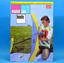 Modellbau heute 9/1981 Flugzeuge Schiffe Fahrzeuge | Bauplan Zerstörerführer