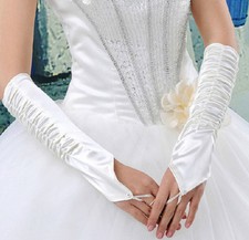 Brauthandschuhe "Gerafft"