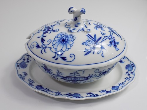 Antike meissen große sauciere - meissen,