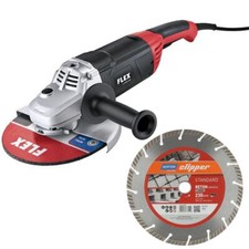 FLEX Winkelschleifer L 2200 230 inkl. Clipper Trennscheibe Standard Beton Turbo