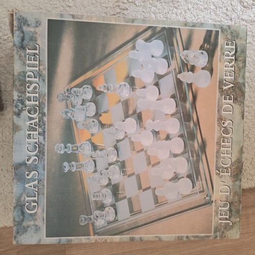 Glass schach chess set - glass,