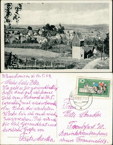 Teilansicht mit kirche - teilansicht,