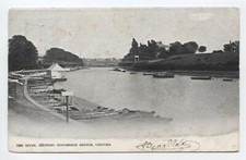 Ansichtskarte » Chester » The River, Queens Park Suspension Bridge (1902)