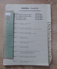 Schlüter Schlepper AS351 AS402 S45 Dreipunkt-Kraftheber Ersatzteilliste