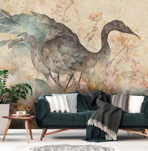Boho modern kunst beige - modern,